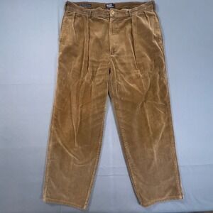 Polo Ralph Lauren Classic Golf Pant Corduroy Pleated Mens 38x30 Vintage Made USA